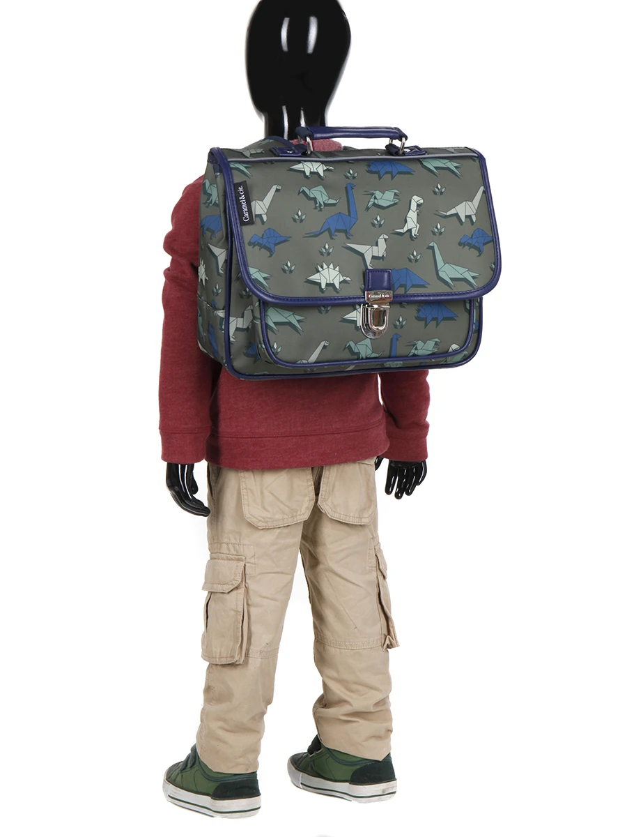 Mini Cartable Caramel & Cie Dinogami 32 Cm 15 Mini Cartable Caramel & Cie Dinogami 32 Cm – Image 15