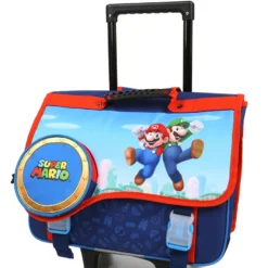 Cartable à Roulettes Super Mario Etoile D'Or 41 Cm