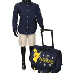 Cartable à Roulettes Pikachu 41 Cm -Promos Voyage Sac Boutique cartables scolaires dessins animes 872362z