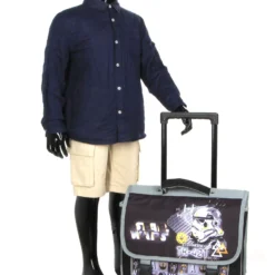 Disney Cartable à Roulettes Star Wars Stormtrooper 38 Cm -Promos Voyage Sac Boutique cartables scolaires disney 783210z