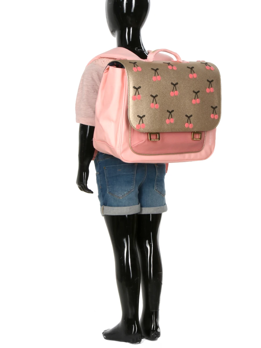 Cartable Jeune Premier It Bag Midi Cherry Pompon 38 Cm 12 Cartable Jeune Premier It Bag Midi Cherry Pompon 38 Cm – Image 12