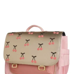 Cartable Jeune Premier It Bag Midi Cherry Pompon 38 Cm