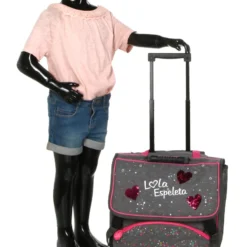 Cartable à Roulettes Lola Espeleta Heart 38 Cm -Promos Voyage Sac Boutique cartables scolaires lola espeleta 751459z