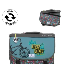 Cartable Réversible Pol Fox Rider 41 Cm -Promos Voyage Sac Boutique cartables scolaires pol fox 840883z
