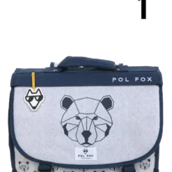 Cartable Réversible Pol Fox Bear 35 Cm -Promos Voyage Sac Boutique cartables scolaires pol fox 841587z