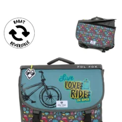 Cartable Réversible Pol Fox Rider 38 Cm -Promos Voyage Sac Boutique cartables scolaires pol fox 842680z