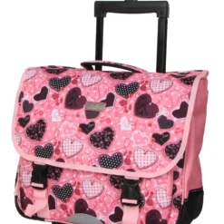Cartable à Roulettes Snowball Romantique Coeur 41 Cm