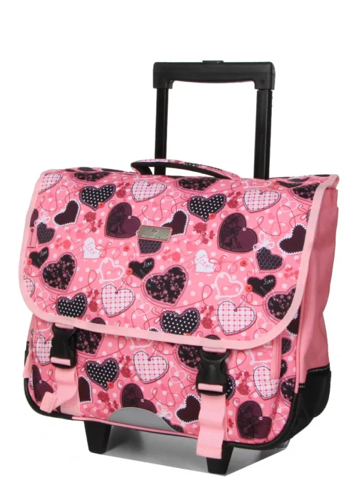 Cartable à Roulettes Snowball Romantique Coeur 41 Cm -Promos Voyage Sac Boutique cartables scolaires snowball 784931z
