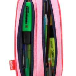 Trousse Kickers Girl Unique - 2 Compartiments -Promos Voyage Sac Boutique trousse scolaire kickers 788129z