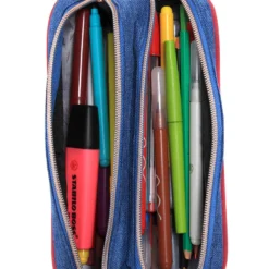 Trousse Kickers Casual Girl - 2 Compartiments -Promos Voyage Sac Boutique trousse scolaire kickers 847785z