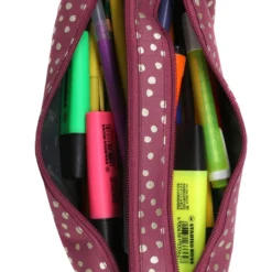 Trousse Pol Fox Butterfly - 2 Compartiments -Promos Voyage Sac Boutique trousse scolaire pol fox 839710z